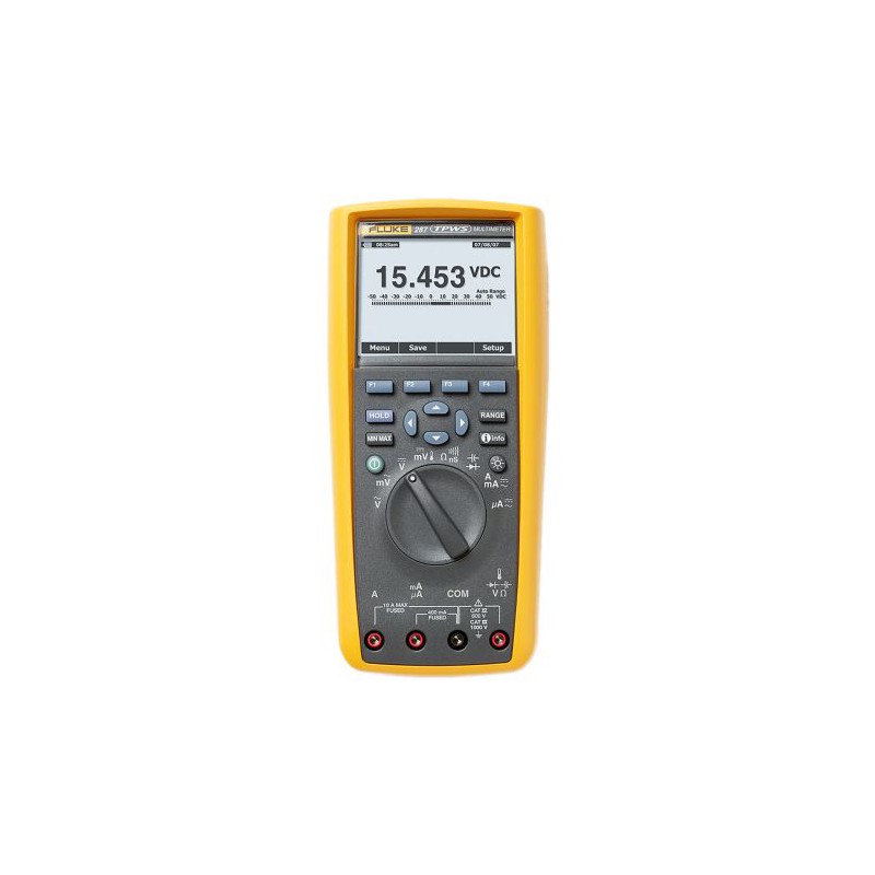 1 pcs - Fluke 287 Handheld Digital Multimeter, True RMS, 10A ac Max, 10A dc Max, 1000V ac Max - UKAS Calibrated