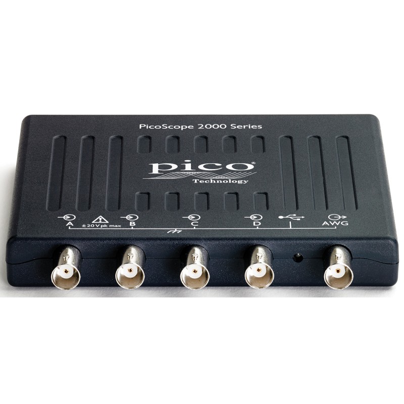 1 pcs - Pico Technology 2405A PicoScope 2000 Series Analogue PC Based Oscilloscope, 4 Analogue Channels, 25MHz - RS Calibrated