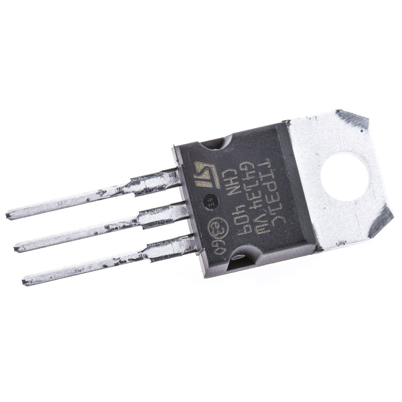 5 pcs - STMicroelectronics TIP31C NPN Transistor, 3 A, 100 V, 3-Pin TO-220