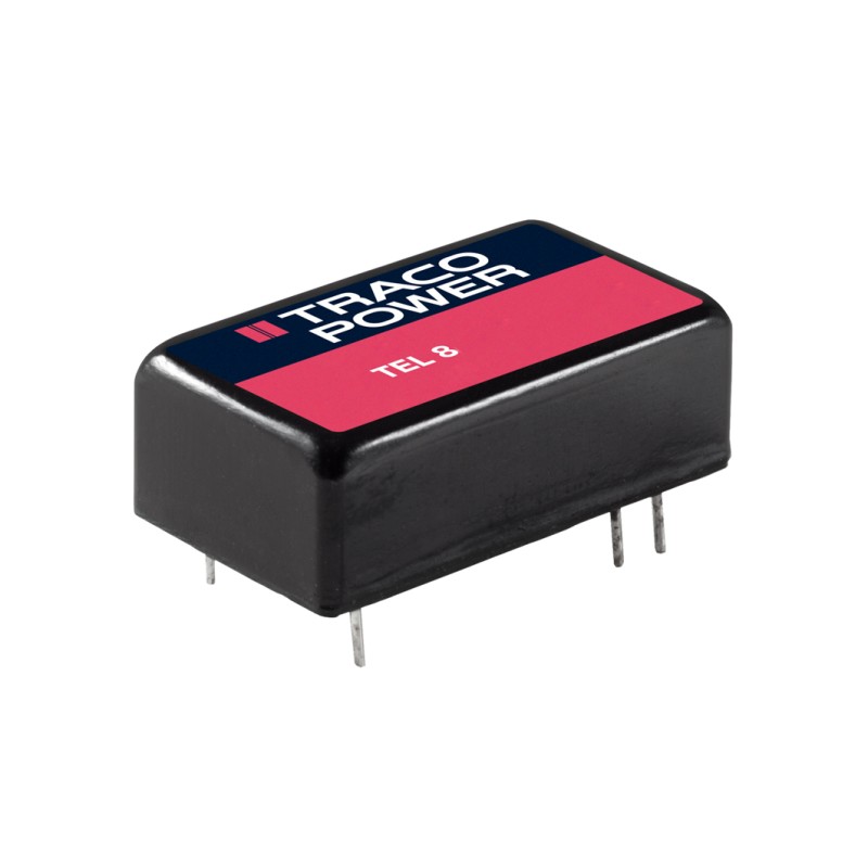 1 Tube of 10 - TRACOPOWER TEL 8 DC-DC Converter, 5V dc/ 1.6A Output, 36 - 75 V dc Input, 8W, Through Hole, +80°C Max Temp -40°C
