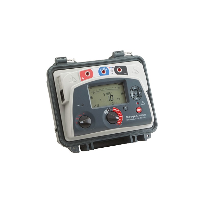1 pcs - Megger MIT515 Insulation Tester, 250V Min, 5000V Max, 10TΩ Max, CAT IV