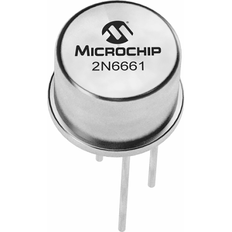 1 pcs - N-Channel MOSFET, 350 mA, 90 V, 3-Pin TO-39 Microchip 2N6661