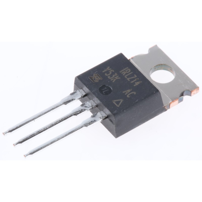 25 pcs - N-Channel MOSFET, 10 A, 60 V, 3-Pin TO-220AB Vishay IRLZ14PBF