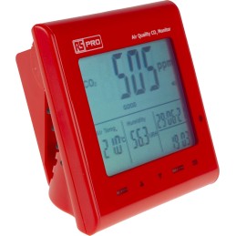 1 pcs - RS PRO DT-802 Air Quality Monitor for CO2, Humidity, Temperature, +50°C Max, 90%RH Max, Mains-Powered