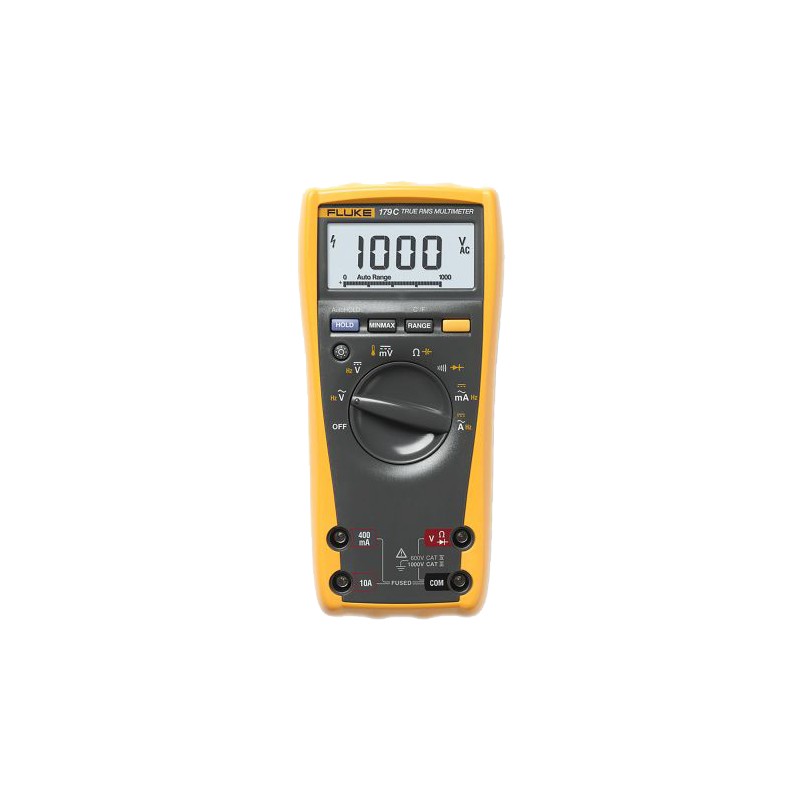 1 pcs - Fluke 179 Handheld Digital Multimeter, True RMS, 10A ac Max, 10A dc Max, 1000V ac Max - UKAS Calibrated
