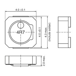 5 pcs - TDK, VLCF, 4020 Shielded Wire-wound SMD Inductor with a Ferrite Core, 10 μH ±20% Wire-Wound 1.22A Idc