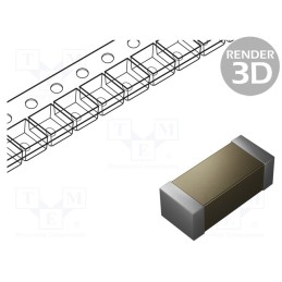 10 pcs x KEMET - C1808C103KDRACTU - Capacitor: ceramic, MLCC, 10nF, 1kV, X7R, ±10%, SMD, 1808