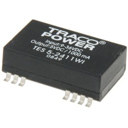 1 Tube of 10 - TRACOPOWER TES 5WI DC-DC Converter, ±5V dc/ ±500mA Output, 9 - 36 V dc Input, 5W, Surface Mount, +71°C Max Temp