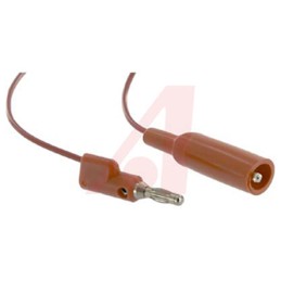 1 pcs - Mueller Electric Crocodile Clip Lead, 10A, 300V, Red, 600mm Lead Length