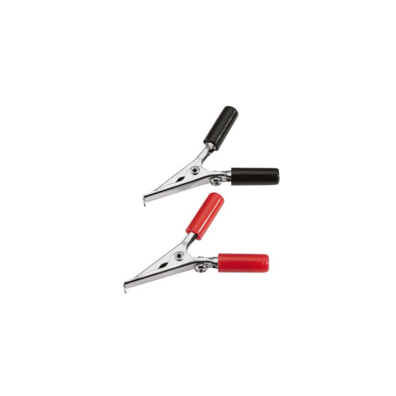 1 pcs - SAM Crocodile Clip 4 mm Connection, 10A, Red