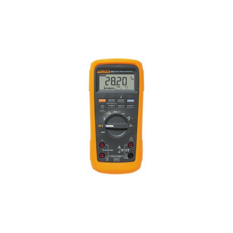 1 pcs - Fluke 28 Handheld Digital Multimeter, True RMS, 10A ac Max, 10A dc Max, 1000V ac Max - RS Calibrated