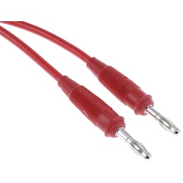 1 pcs - Hirschmann Test & Measurement Test lead, 10A, 60V dc, Red, 1m Lead Length