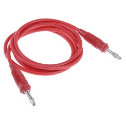 1 pcs - Hirschmann Test & Measurement Test lead, 10A, 60V dc, Red, 1m Lead Length