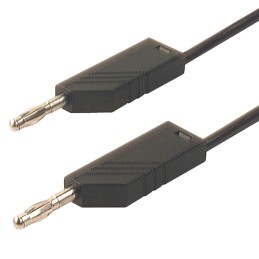 1 pcs - Hirschmann Test & Measurement, 32A, 30 V ac, 60V dc, Black, 250mm Lead Length