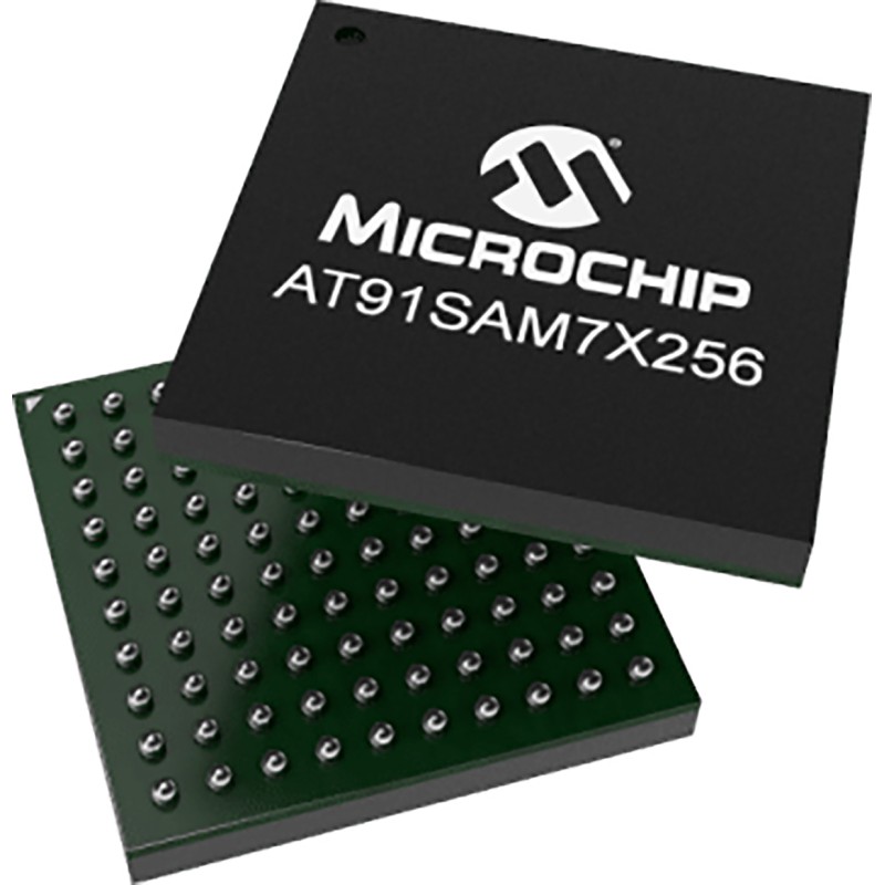 1 pcs - Microchip AT91SAM7X256C-AU, 32bit ARM Microcontroller, AT91, 55MHz, 256 kB Flash, 100-Pin LQFP