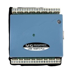 1 pcs - Digilent MCC USB-1608FS-Plus Data Acquisition, 8 SE simultaneous analog inputs Channel(s), USB, 100ksps, 16 bit