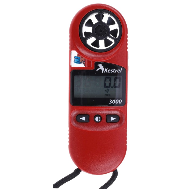 1 pcs - Kestrel KESTREL 3000 Rotary Vane Anemometer, 40m/s Max, Measures Air Velocity, Altitude, Dew Point, Heat Index,