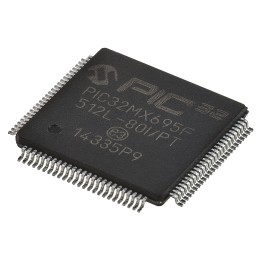 25 pcs - Microchip PIC32MX695F512L-80I/PT, 32bit PIC Microcontroller, PIC32MX, 80MHz, 12 kB, 512 kB Flash, 100-Pin TQFP