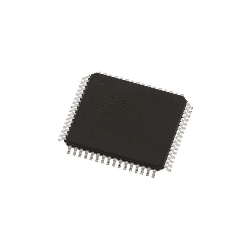 1 pcs - Microchip AT90USB1287-AU, 8bit AVR Microcontroller, AT90, 16MHz, 128 kB Flash, 64-Pin TQFP
