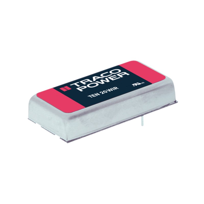 1 Tube of 10 - TRACOPOWER TEN 20WIR DC-DC Converter, 15V dc/ 1.33A Output, 43 - 160 V dc Input, 20W, Through Hole, +85°C Max