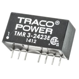 1 Tube of 10 - TRACOPOWER TMR 3E DC-DC Converter, ±15V dc/ ±100mA Output, 18 - 36 V dc Input, 3W, Through Hole, +85°C Max Temp
