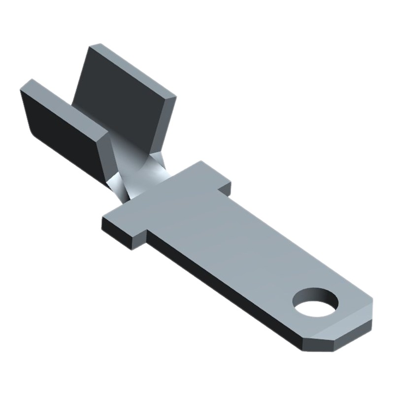 10 pcs - TE Connectivity FASTON .110 Uninsulated Male Spade Connector, Tab, 2.79 x 0.51mm Tab Size, 0.3mm² to 0.8mm²