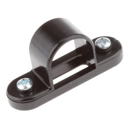 10 pcs - Schneider Electric Black PVC Saddle Clamp, 20mm Max. Bundle