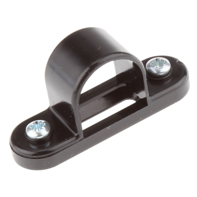 10 pcs - Schneider Electric Black PVC Saddle Clamp, 20mm Max. Bundle