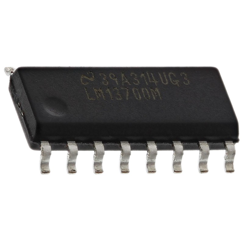 5 pcs - LM13700M/NOPB Texas Instruments, Transconductance, Op Amp, 2MHz, 3 - 28 V, 16-Pin SOIC