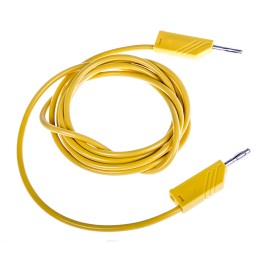 1 pcs - Hirschmann Test & Measurement, 16A, 60V dc, Yellow, 2m Lead Length