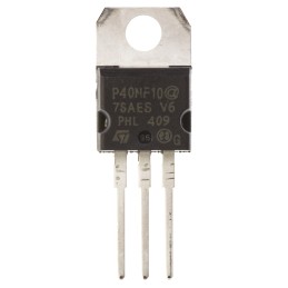 5 pcs - N-Channel MOSFET, 50 A, 100 V, 3-Pin TO-220 STMicroelectronics STP40NF10