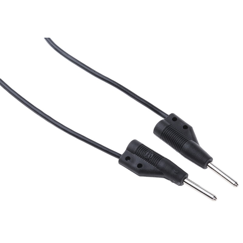 1 pcs - Hirschmann Test & Measurement Test lead, 6A, 60V dc, Black, 50cm Lead Length