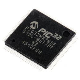 25 pcs - Microchip PIC32MX795F512L-80I/PF, 32bit MIPS32 Microcontroller, PIC32MX, 80MHz, 512 kB Flash, 100-Pin TQFP