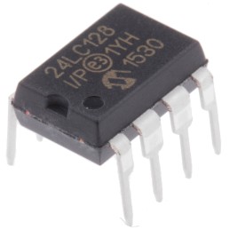 5 pcs - Microchip 24LC128-I/P, 128kbit Serial EEPROM Memory, 900ns 8-Pin PDIP Serial-I2C