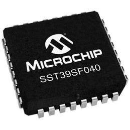 5 pcs - Microchip 4Mbit Parallel Flash Memory 32-Pin PLCC, SST39SF040-55-4I-NHE