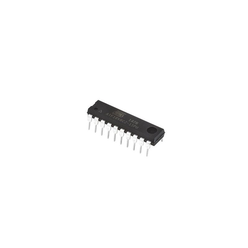 5 pcs - Microchip ATF16V8CZ-15PU, SPLD Simple Programmable Logic Device ATF16V8C 150 Gates, 8 Macro Cells, 8 I/O, 62MHz 15ns