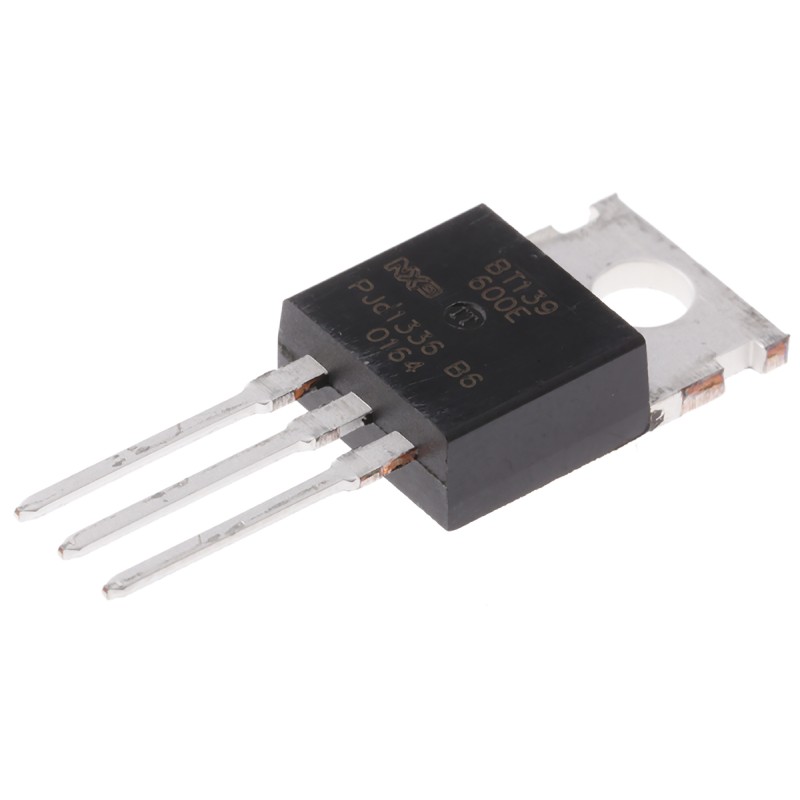 5 pcs - WeEn Semiconductors Co., Ltd Through Hole, 3-pin, TRIAC, 600V, Gate Trigger 1.5V 600V