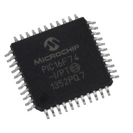 25 pcs - Microchip PIC16F74-I/PT, 8bit PIC Microcontroller, PIC16F, 20MHz, 4K Flash, 44-Pin TQFP