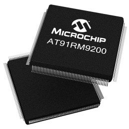 25 pcs - Microchip AT91RM9200-QU-002, 32bit ARM920T Microcontroller, AT91, 180MHz, 128 kB Flash, 208-Pin PQFP