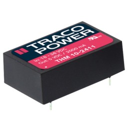 1 Tube of 10 - TRACOPOWER THM 10 DC-DC Converter, 24V dc/ 416mA Output, 18 - 36 V dc Input, 10W, PCB Mount, +90°C Max Temp