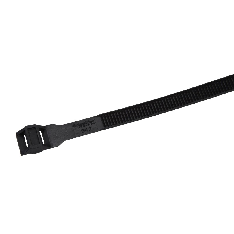 100 pcs - Schneider Electric Cable Tie, installation tie, 132mm x 9 mm, Black