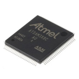 25 pcs - Microchip ATSAM3X8CA-AU, 32bit ARM Cortex M3 Microcontroller, SAM3X, 84MHz, 512 kB Flash, 100-Pin LQFP
