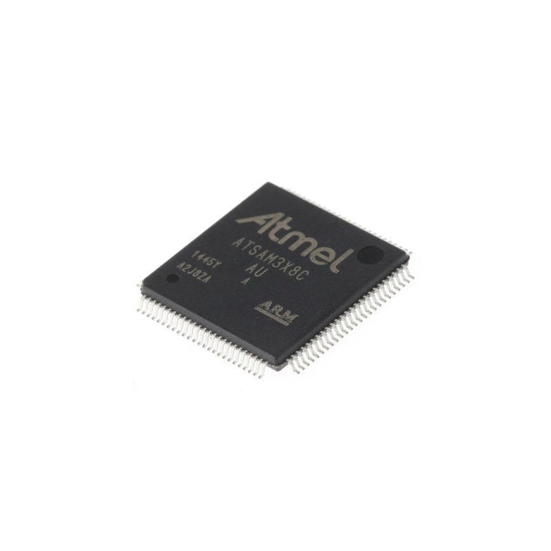25 pcs - Microchip ATSAM3X8CA-AU, 32bit ARM Cortex M3 Microcontroller, SAM3X, 84MHz, 512 kB Flash, 100-Pin LQFP