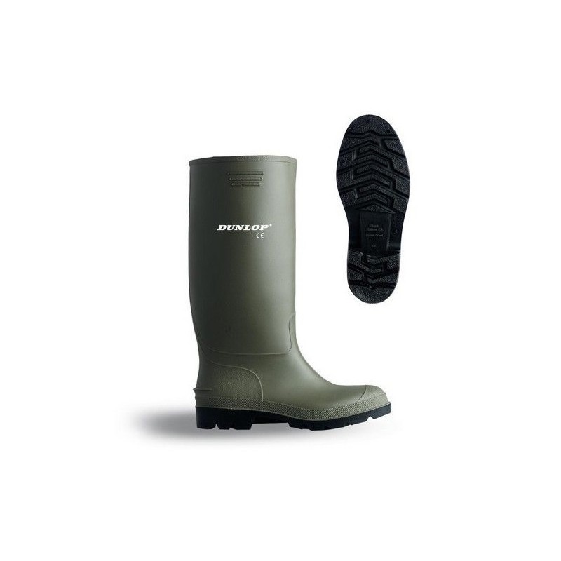 1 Pair - Dunlop Green Unisex Safety Boots, UK 9, EU 43.5