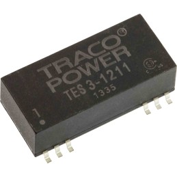 1 Tube of 10 - TRACOPOWER TES 3 DC-DC Converter, 5V dc/ 600mA Output, 9 - 18 V dc Input, 3W, Surface Mount, +85°C Max Temp