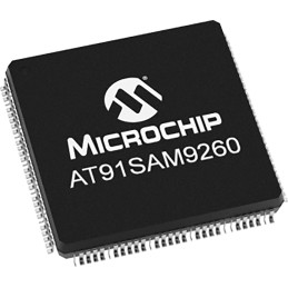 25 pcs - Microchip AT91SAM9260B-QU, 32bit ARM Microcontroller, AT91, 180MHz, 8 kB Flash, 208-Pin PQFP