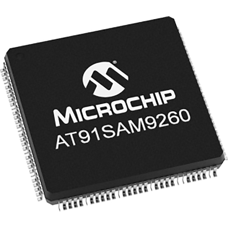 25 pcs - Microchip AT91SAM9260B-QU, 32bit ARM Microcontroller, AT91, 180MHz, 8 kB Flash, 208-Pin PQFP