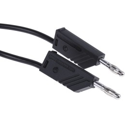 1 pcs - Hirschmann Test & Measurement, 32A, 60V dc, Black, 500mm Lead Length