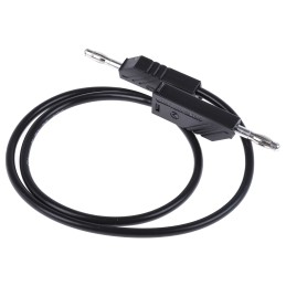 1 pcs - Hirschmann Test & Measurement, 32A, 60V dc, Black, 500mm Lead Length