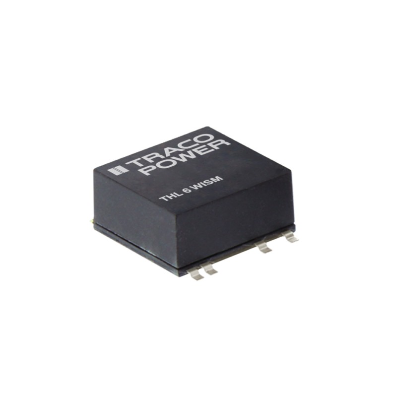 1 Tube of 10 - TRACOPOWER THL 6WISM DC-DC Converter, 3.3V dc/ 1.45A Output, 9 - 36 V dc Input, 6W, Surface Mount, +75°C Max